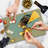 Ambesonne African Cutting Board Large Size Profile Multicolor