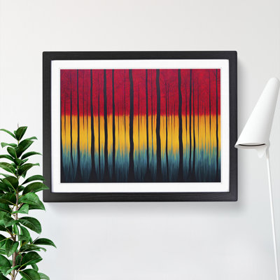 A Masterful Abstract Forest - Framed Print