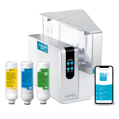 AquaTru Classic Smart Alkaline Countertop Water Purifier for PFAS with App No Plumbing BPA Free