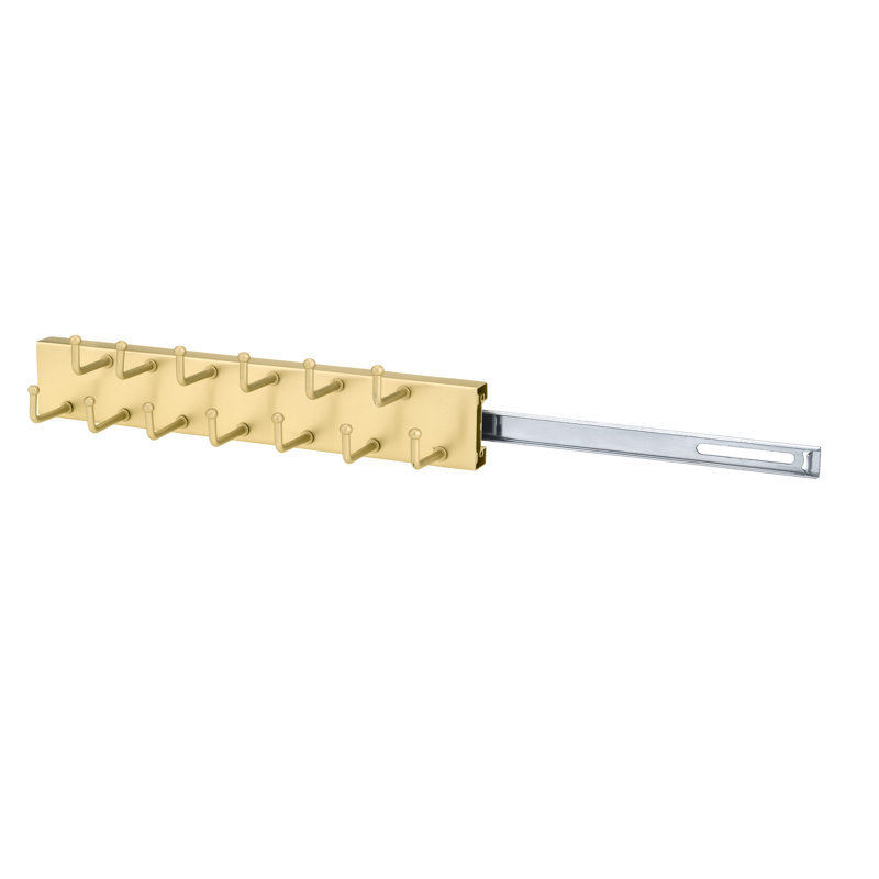 Porte-cravates, Laiton mat, H 2,5 po x l 2,5 po x P 11,25 po