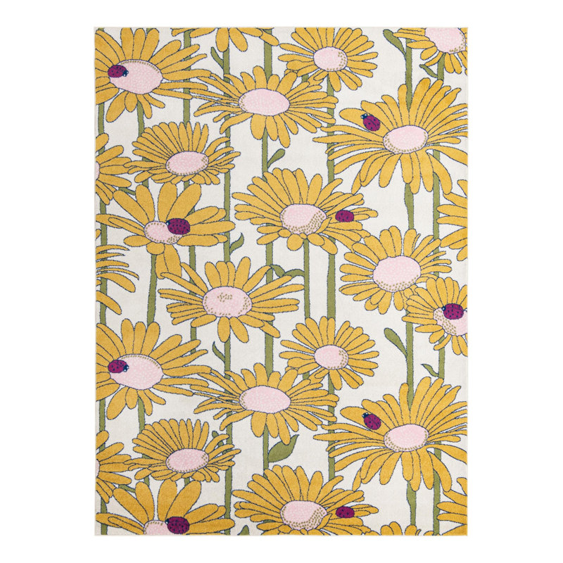 Saegertown Floral Indoor Rug, Rectangle 9' x 12'