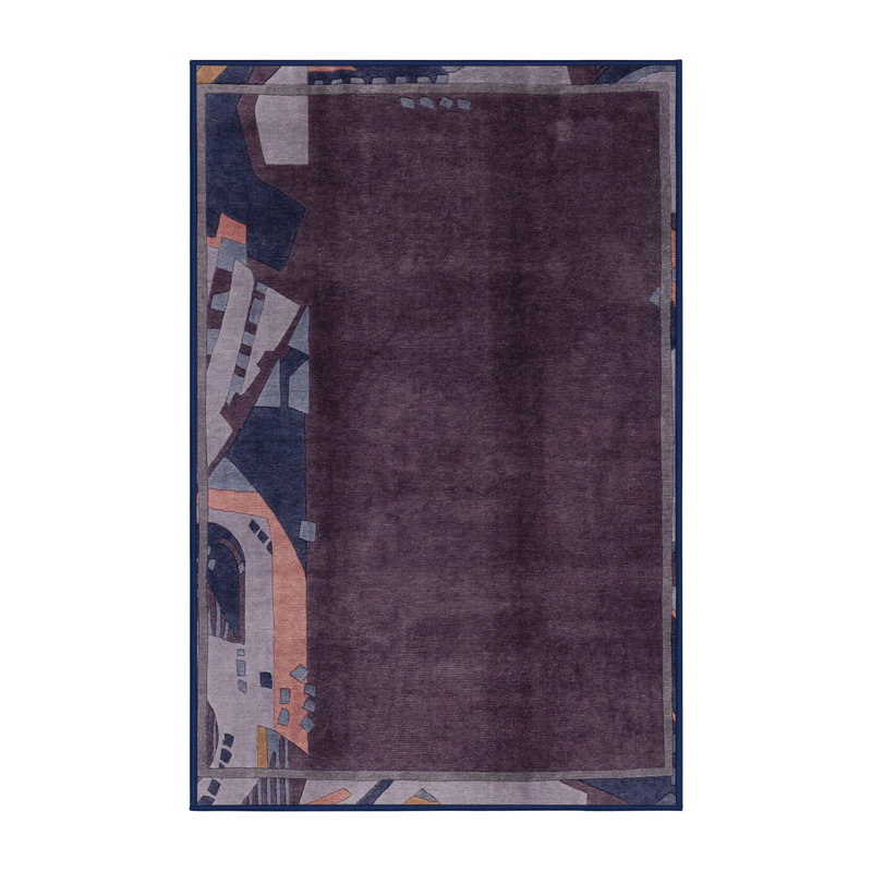 Miladi Abstract Indoor Rug, Rectangle 6' x 9'