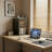 Modern Accent Cabinet With Glass Door & Interior Shelf Storage