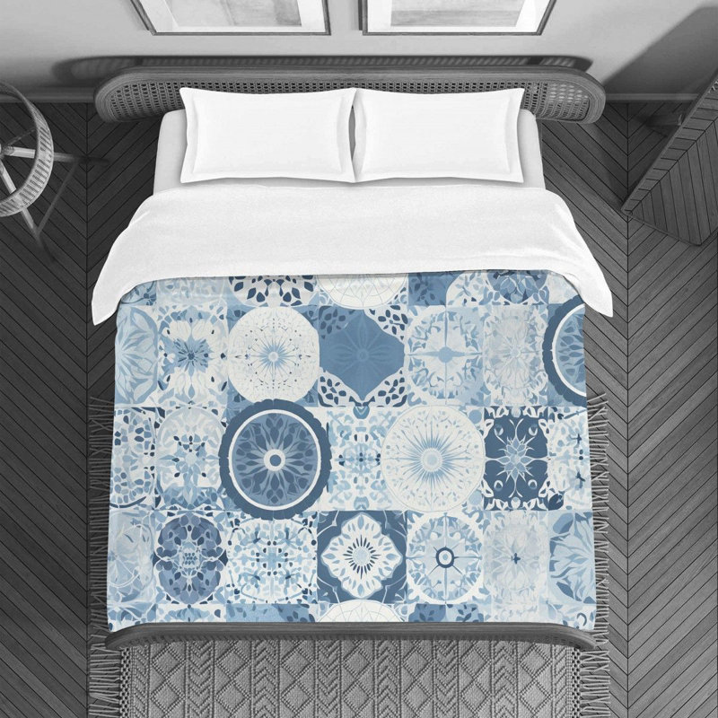 Funky Polyester Floral Duvet Cover, Queen Duvet Cover