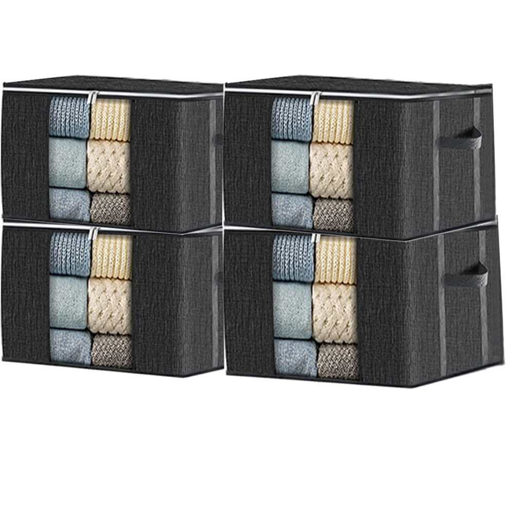 Fabric Storage Bag Set (Set of 4) Rebrilliant 