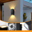 Luminaires muraux d'extérieur modernes, luminaires de véranda haut et bas pour patio, garage, extérieur - paquet de 2-114498671-128587317