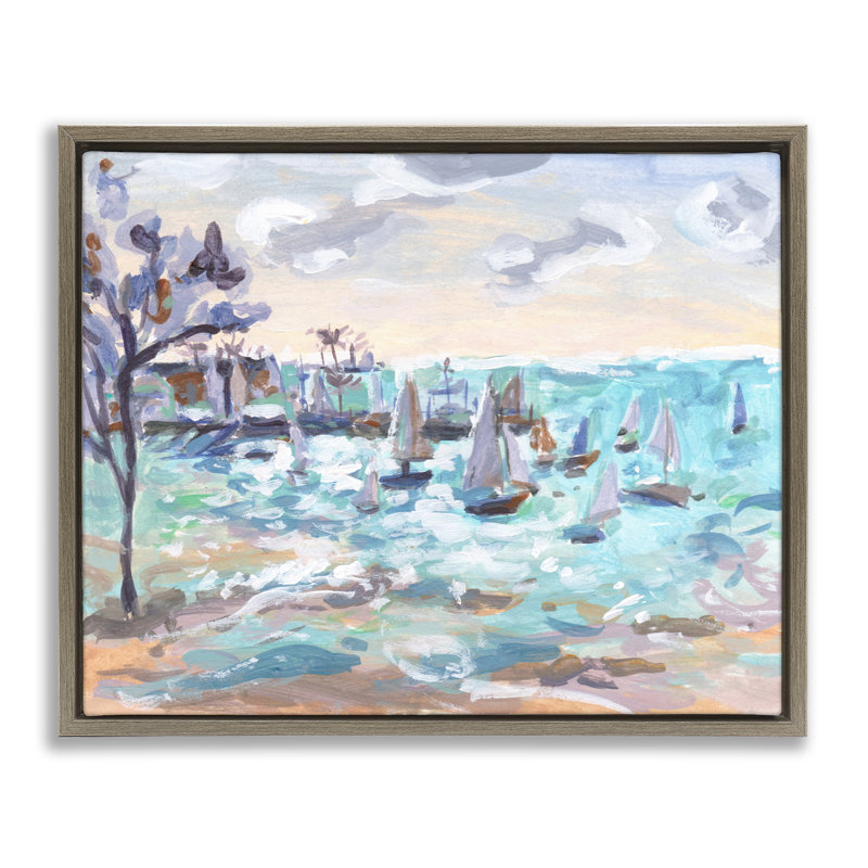 Voilier par Shore, Cadre flottant orme Montalcino, H 25 po x l 31 po