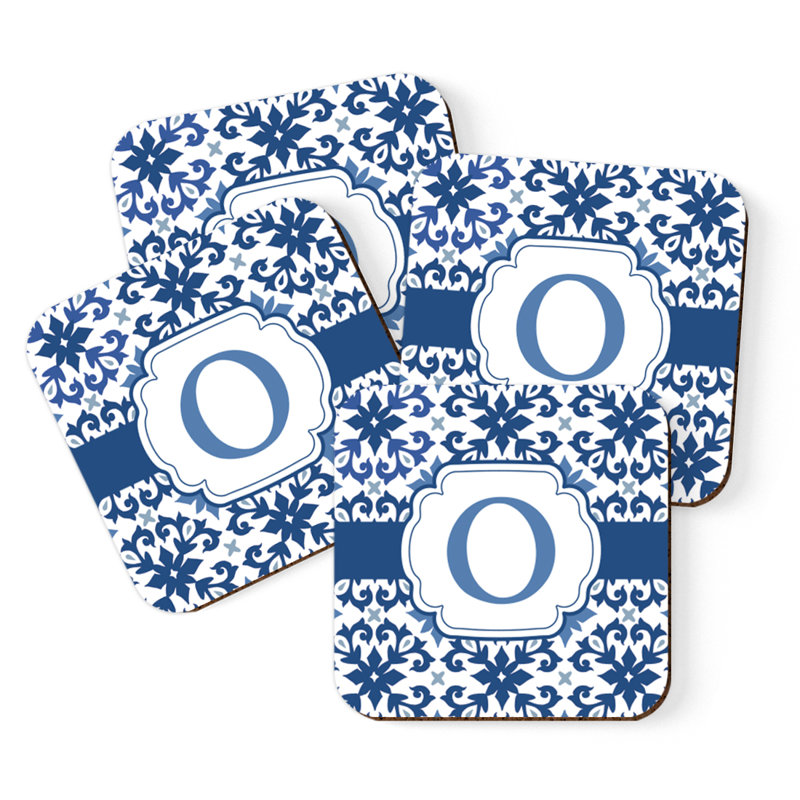 Sous-verre lettre monogramme, O