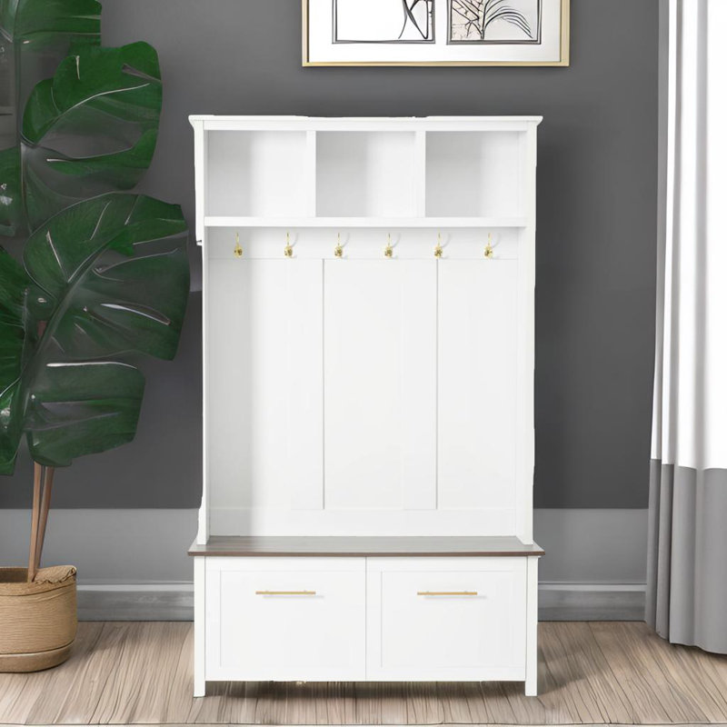 Portemanteau polyvalent 4-en-1, Blanc