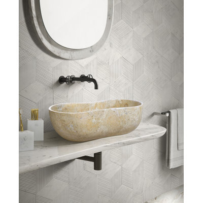 Lavabo de salle de bain Ã  poser avec trou de vidange prÃ©-percÃ©