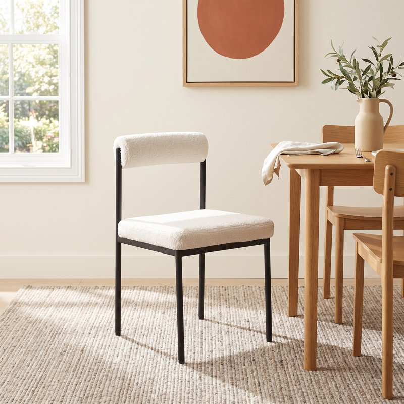 Eres 19.1'' H Upholstered Side Chair, White