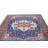 8'11''x12'2'' Hand Knotted Wool Navy,Burnt Orange Oushak Rug-622744721-622744745