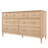 Charlotte 7-Drawer Scallop Detail Dresser, Blonde-1319775388