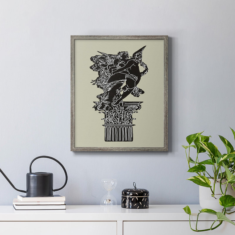 Magic Garden I, toile encadrée de qualité supérieure - prête à être accrochée, Argent patiné, H 24 po x l 20 po