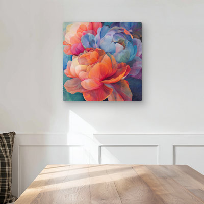 Full of Color - Blue Metal Print for Home Decor | Vibrant Art
