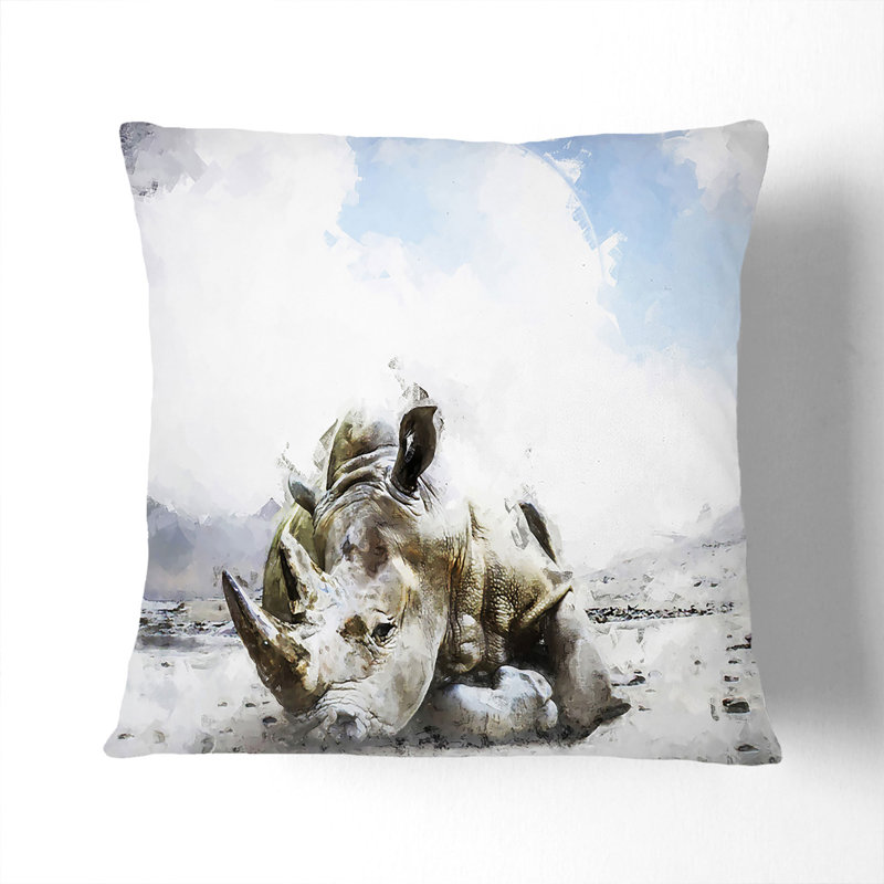 Square Throw Cushion, White, 40cm H x 40cm W x 15cm D