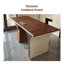 Bureau rectangulaire en bois manufacturé brun noisette-1527118352