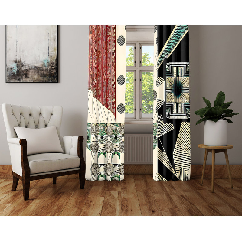 Rideau en polyester Diondria, L 20 po x L 52 po