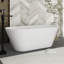 Baignoire autoportante 66 po en acrylique blanc