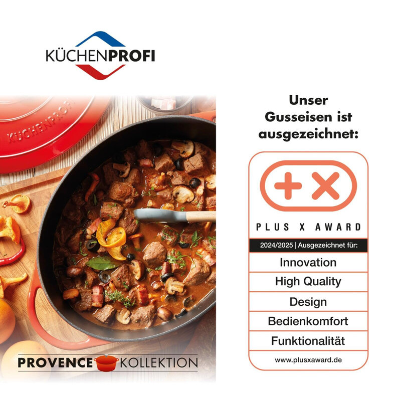 Provence Casserole, noir classique, 11 dia., 4,1 pte, Noir