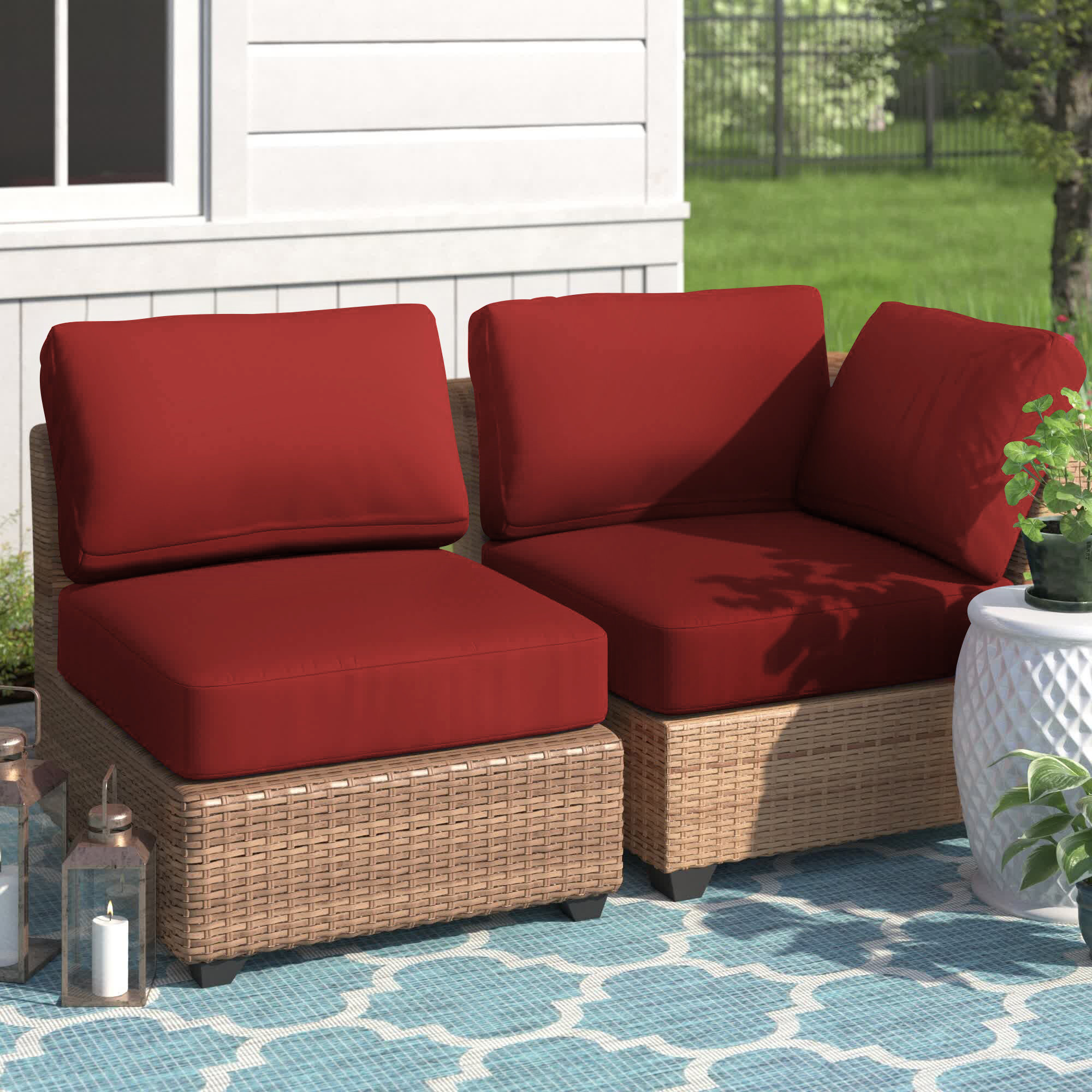 Patio chair online slipcovers