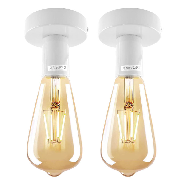 Flush Mount Light Semi Flush Mount, White