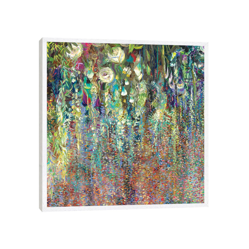 Canopy Bloom by Iris Scott - Painting on Canvas, 93.98 cm H x 93.98 cm W, White Framed