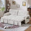 Canapé-lit coulissant, canapé-lit convertible en tissu avec coussins touffetés, assemblage facile, conception peu encombrante-119966324