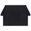 Table basse rectangulaire noire en stratifié