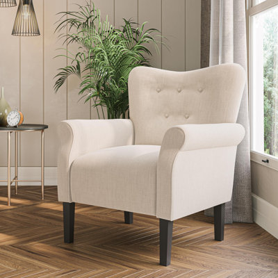 30.3" Wide Tufted Upholstered Armchair