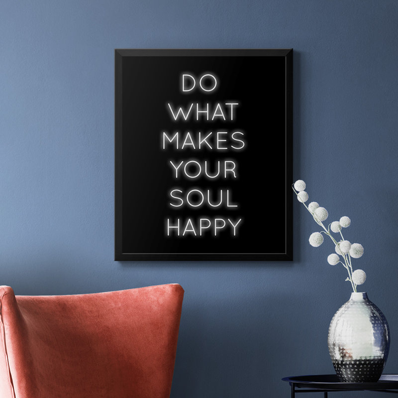 Toile encadrée Soul Happy, H 24 po x l 20 po, Argent patiné