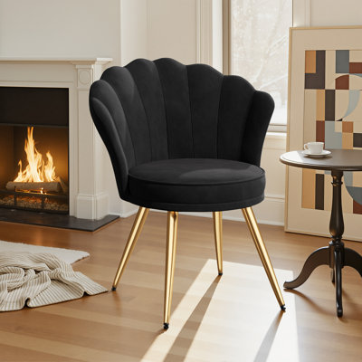 Akaisha Velvet Barrel Chair