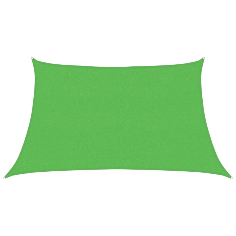 Dakota Fields Plastic Cover Retractable Freestanding Awning, Light Green, 400cm W x 200cm D