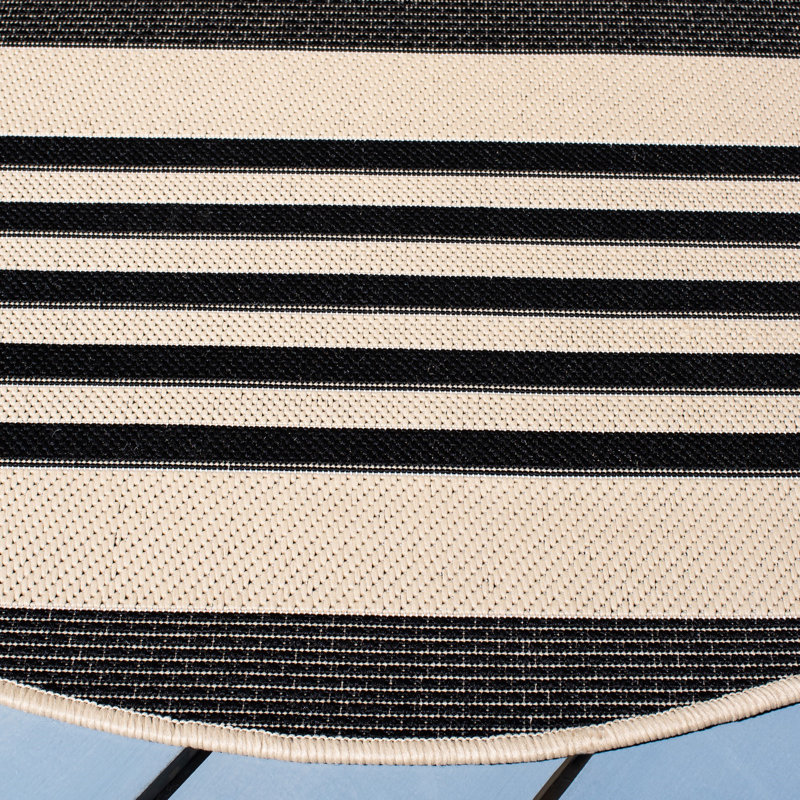 Candelo Performance Striped Mat, Rond 6 pi 7 po