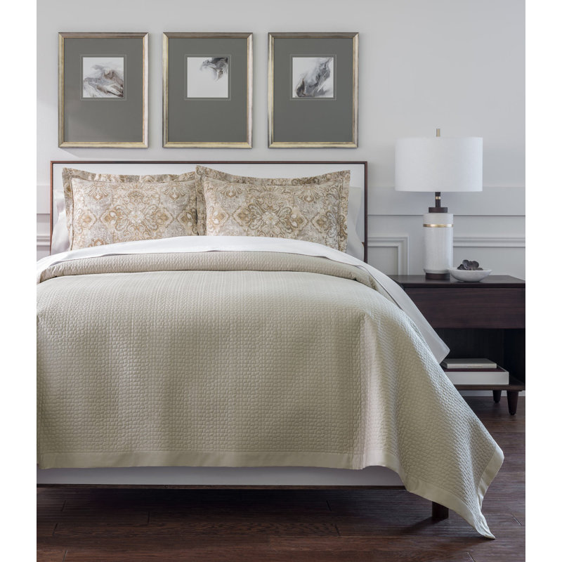 Hamilton Linen Cotton Quilted Full Coverlet