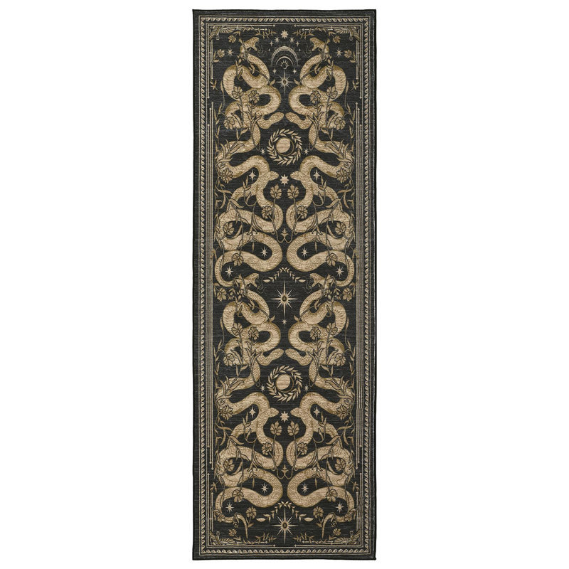 Tapis d'intérieur gris foncé à motif floral champêtre, lavable, 152 x 213 cm (5 x 7 pieds), idéal pour le salon, la chambre ou la salle à manger. Doux, imitation laine à poils courts, pliable, avec envers antidérapant en TPR, résistant aux taches et facile d'entretien.