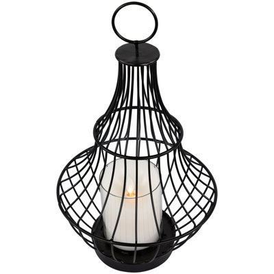 14'' H Metal Tabletop Lantern
