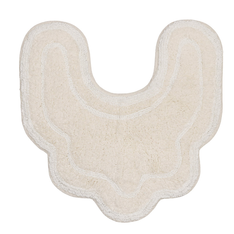 Tapis pour salle de bain Dobrinka, Ivoire ivoire, 20 po x 20 po (contour)