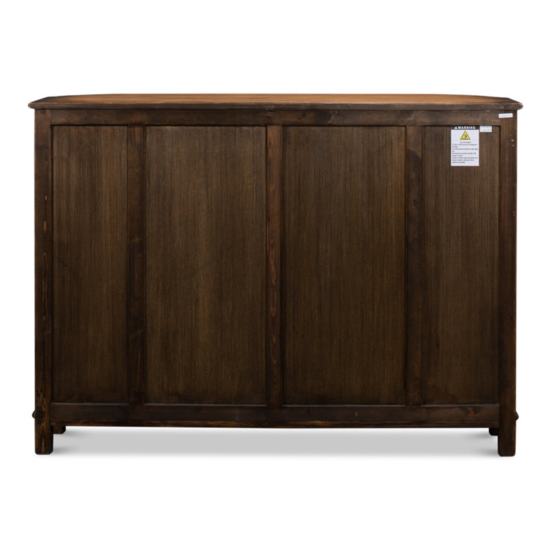 Brooks 63'' W Solid Wood Sideboard, Brown