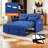 54" Velvet Convertible 3-In-1 Sofa Bed-335867754