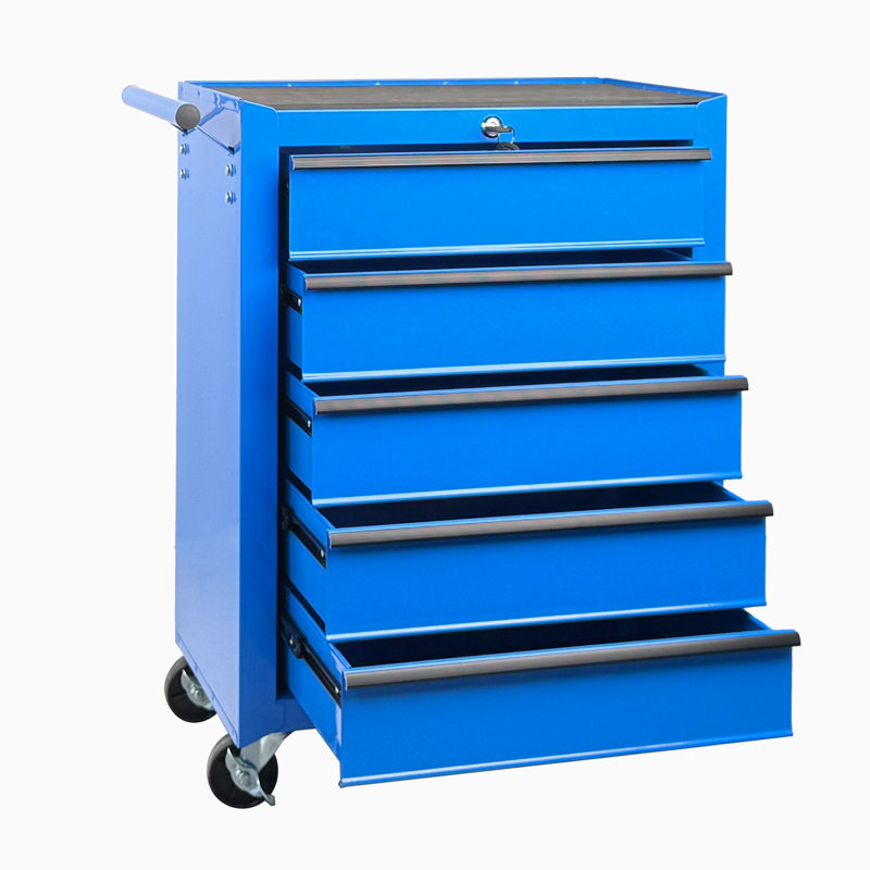 Coffre à outils roulant en métal, Blue