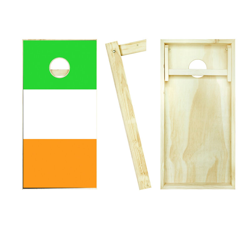 Ensemble de cornhole irlandais 2 'x 4' avec étui de transport