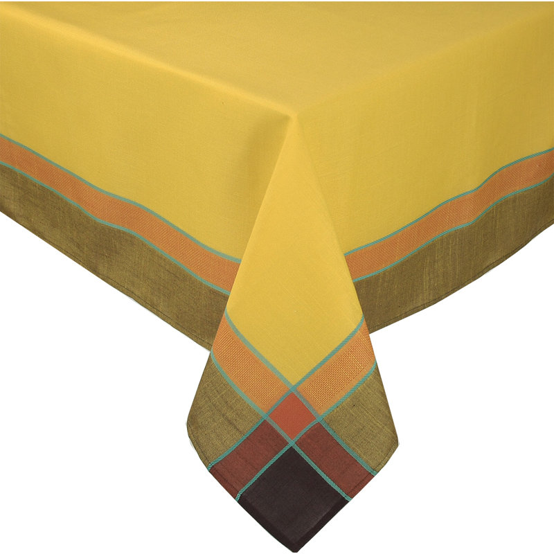Sheilah Table Tablecloth, 140" L x 60" W, Yellow