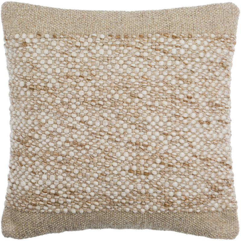 Rukmini Sequined Throw Pillow, 22" x 22", Down