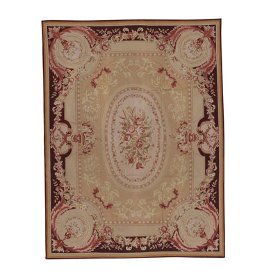 Handmade Wool Floral Area Rug