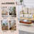 Rectangular Floating Double-Layer Coffee Table-92554552