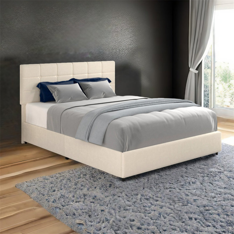Velvet Upholstered Platform Bed