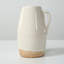 Approx. 9" High Off Whtie Ceramic Pitcher