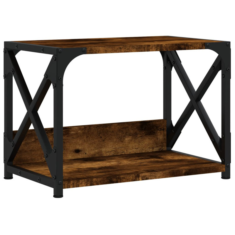 Denville Monitor Stand, Smoked Oak