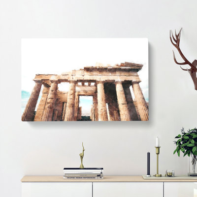 Parthenon In Greece - Wrapped Canvas Painting